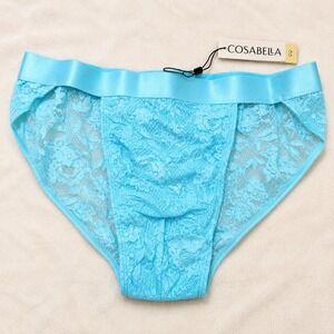 COSABELLA Never Say Never Lace Sports Brief Maldives Blue Men's - Size L / NWT